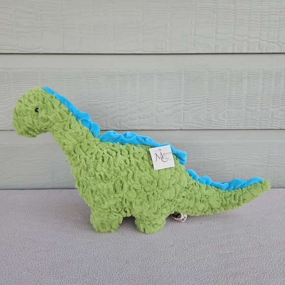 Maison Chic Danny the Green Plush Dinosaur Brachiosaurus #73715 Toy Stuffed 11" - Picture 2 of 10